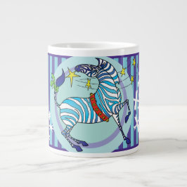 Caneca azul-de-natal Zebra 2018