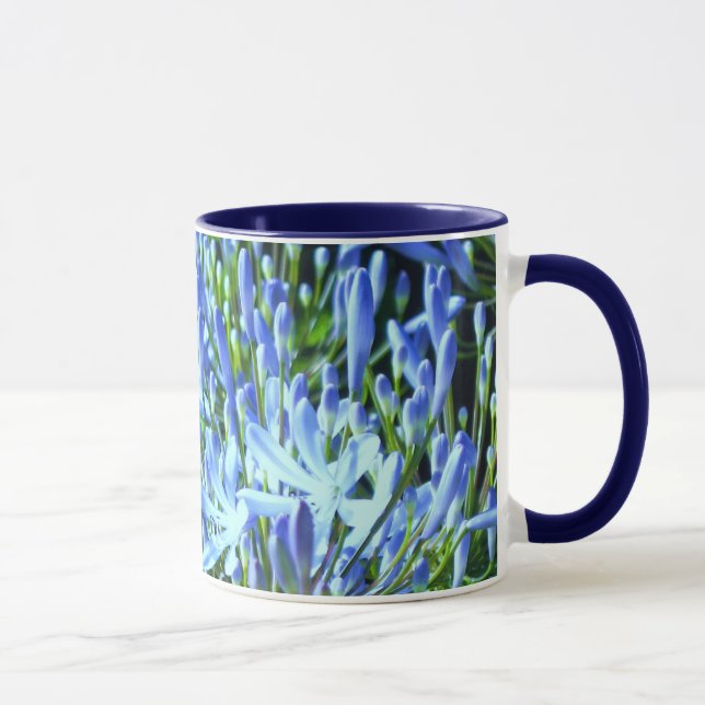 Caneca azul do Agapanthus (Direita)