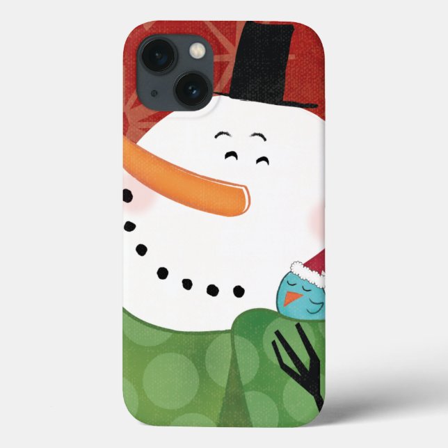 Caneca azul do Natal com cacau escuro (Verso)