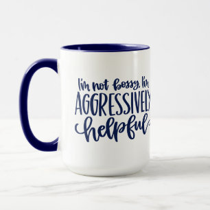 Caneca Azul Engraçado Não Bóstico