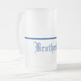 Caneca azul fina do Linha-Fraternidade-Fosco