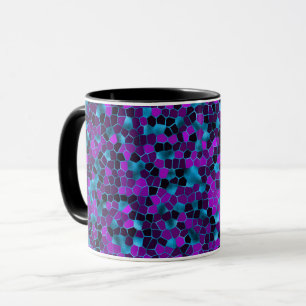Caneca Azul-gelo e quebradeira violeta
