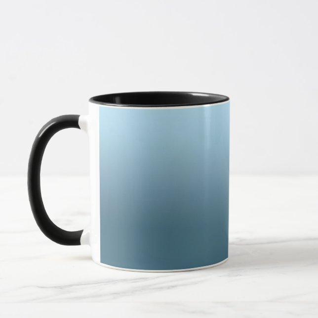 Caneca Azul marinho abstrato puro tendência moderna (Esquerda)