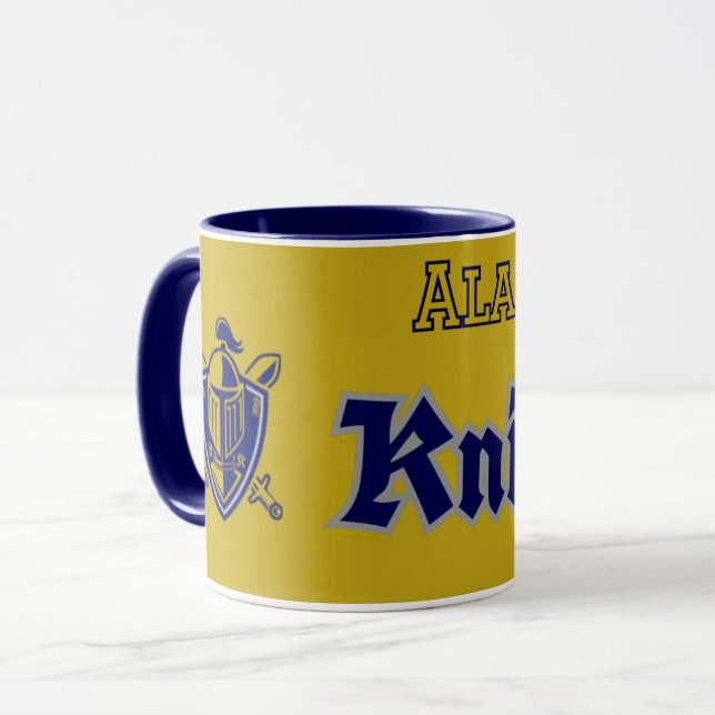 Caneca Azul Marinho Alabama Knights (Frente Esquerda)
