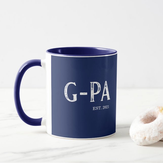 Caneca Azul Marinho Ano de Fundação do G-Pa (Com Donut)