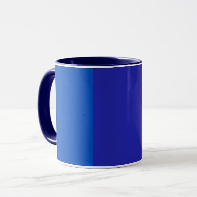 Caneca Azul Médio - Azul Forte - Azure Cinzento (Frente Esquerda)