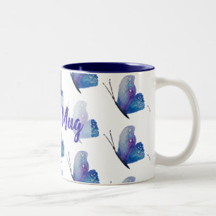 Caneca azul personalizada   do Dois-Tom da