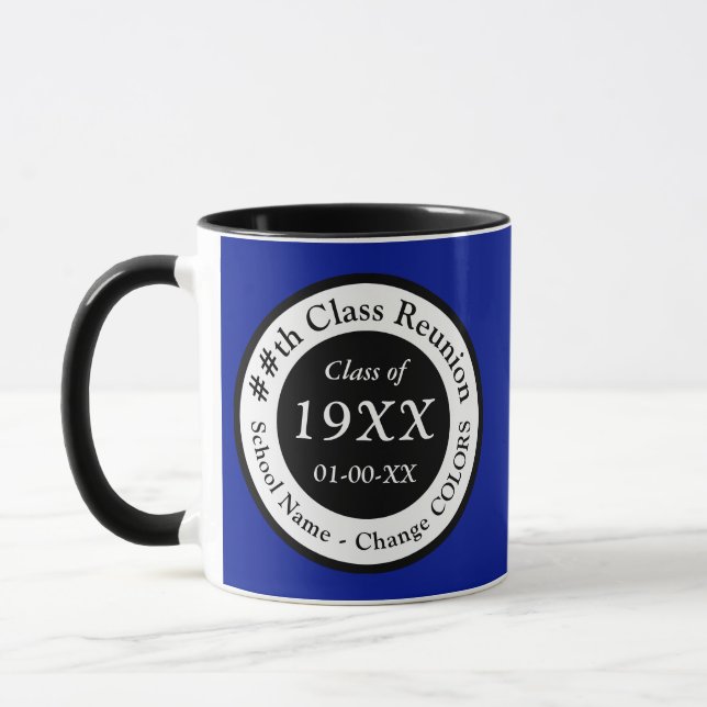 Caneca Azul, Preto e Branco, Lâmpadas de Reunião de Class (Esquerda)