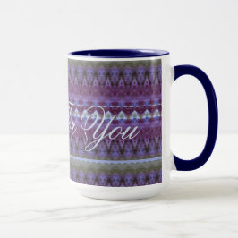Caneca Azul Roxo e Verde