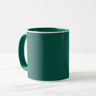 Caneca Azul-verde (roda de cores) Verde Mar Profundo 