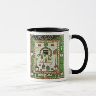 Caneca Azulejo com uma representação da Meca