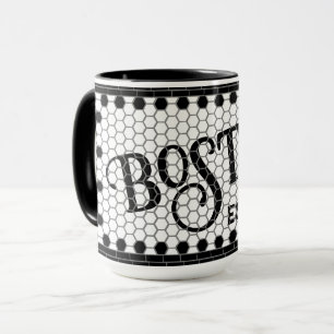 Caneca Azulejo hexadecimal Impressão Boston Mug