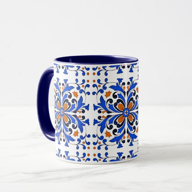 Caneca azulejo italiano (Frente Esquerda)