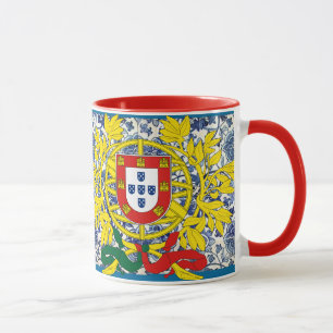 Caneca Azulejo Mug com descansos portugueses