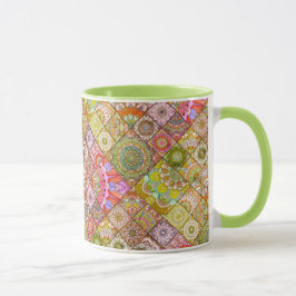 Caneca Azulejo Warm Boho