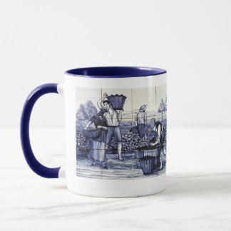 Caneca Azulejo Wine Harvest Mug