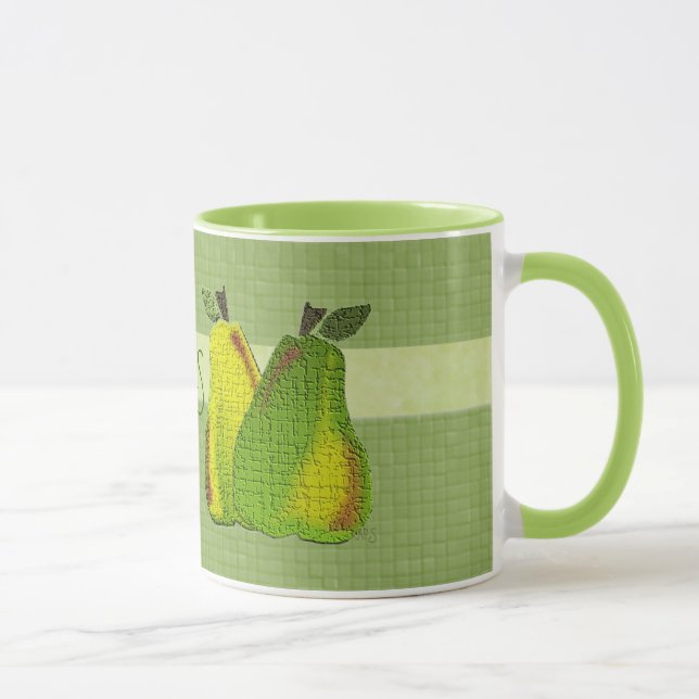 Caneca Azulejos com Pear Motif de faixa (Direita)