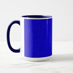 Caneca Azulejos de mosaico azul quente,