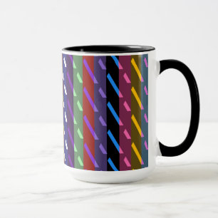 Caneca Azulejos Geométricos Decorativos Padrão Mosaico