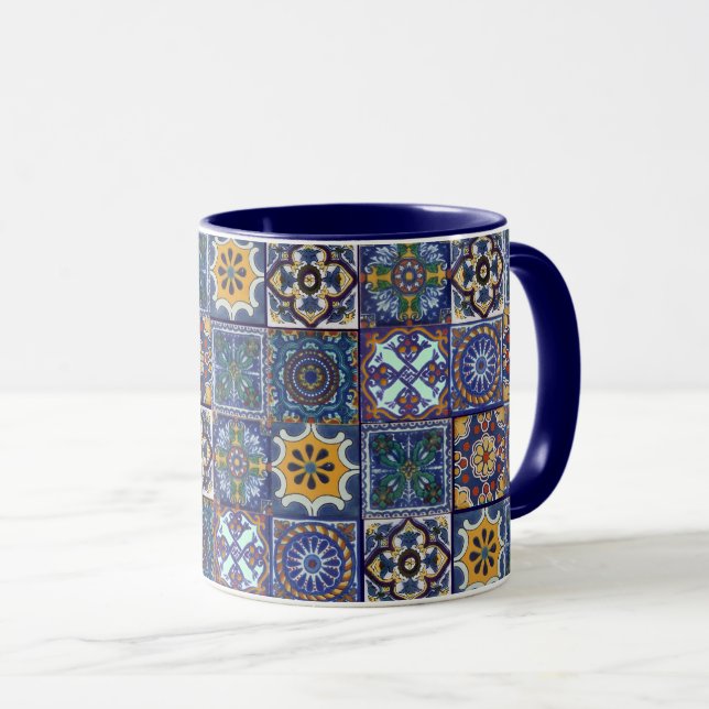 Caneca Azulejos mexicanos de Talavera (Frente Esquerda)