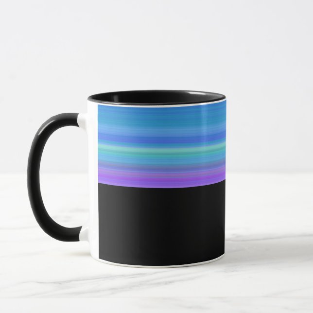 Caneca B10 - Tasse mit  Violett Blau Farbverlauf  (Esquerda)