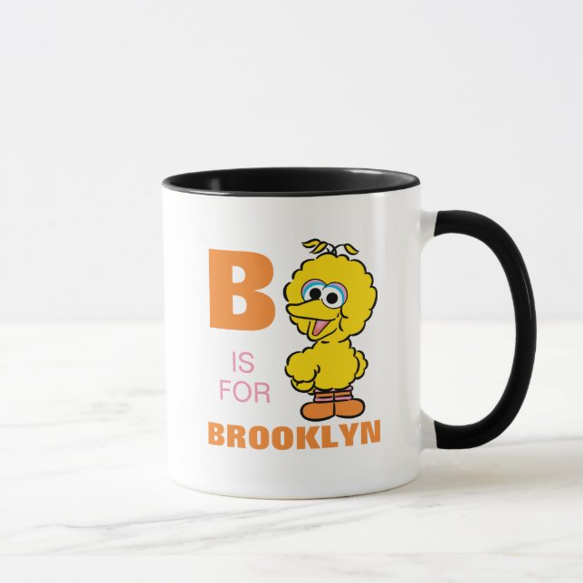 Caneca B é de Big Bird | Adicione seu nome (Direita)