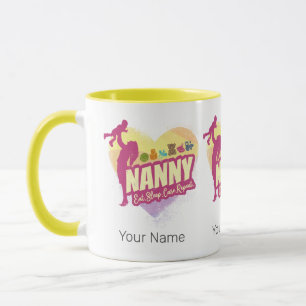Caneca Babá Ama-seca Vintage Babá Cuidadora de Crianças E