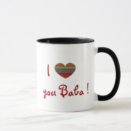 Caneca Babá do MELHOR VENDEDOR eu te amo com todo o meu
