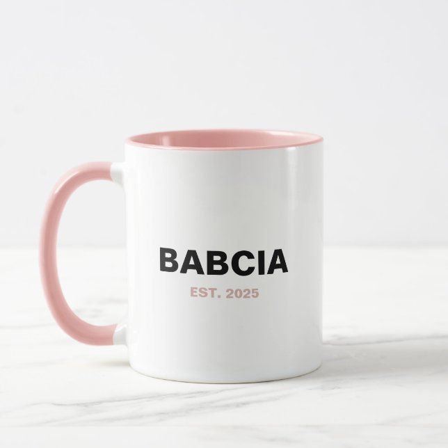 Caneca Babcia Est. Ano - O Presente Da Vovó Perfeito (Esquerda)