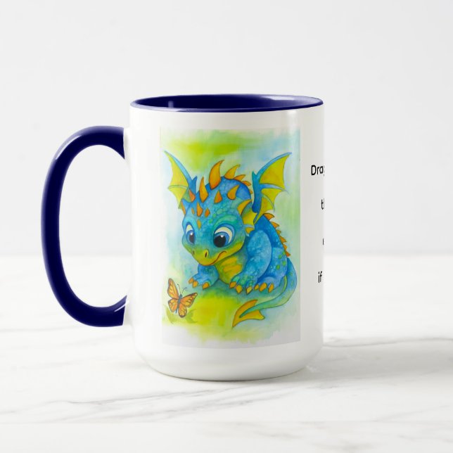 Caneca Baby Blue Dragon Mug (Esquerda)