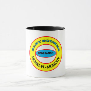 Caneca BABY BOOMER Roman Numerals Mug