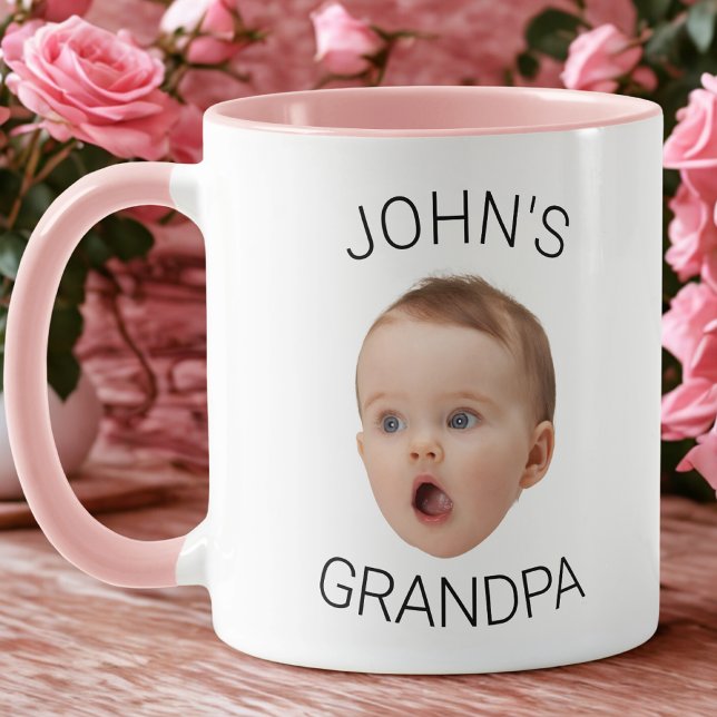 Caneca Baby Face Mug for Grandpa and Family (Criador carregado)
