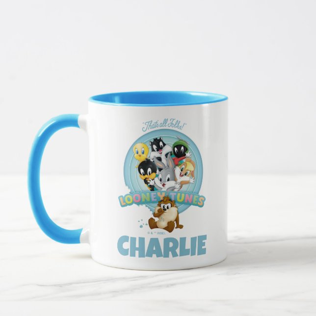Caneca Baby LOONEY TUNES™ Logo | That's All Folks (Esquerda)
