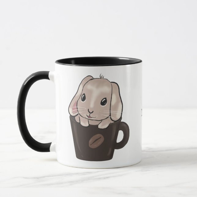 Caneca Baby lop bunny in mug (Esquerda)