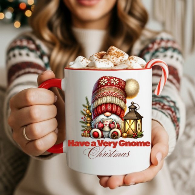Caneca Baby's First Gnome Christmas Mug (Enjoy this Christmas Gnome Mug. )