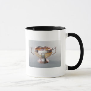 Caneca Bacia montada prata do wassail da madrepérola