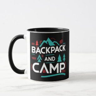 Caneca Backpack and Camp, summer Camp mug