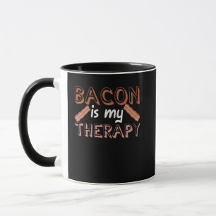 Caneca Bacon Dizendo Terapia De Piada Carnes De Porco