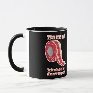 Caneca Bacon! Fita de Duto da Cozinha!