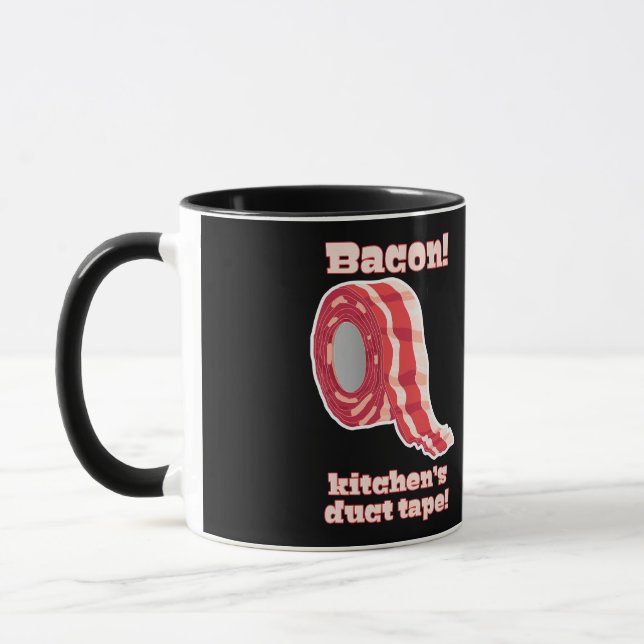 Caneca Bacon! Fita de Duto da Cozinha! (Esquerda)