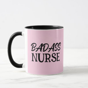 CANECA BADASS NURSE COFFEE MUG