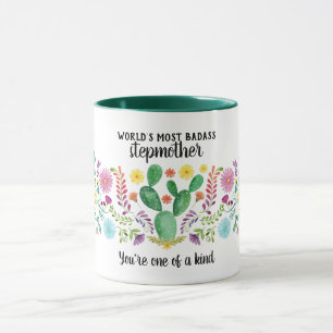 Caneca BADASS Stepparent - Um dos tipos de cactos Florais