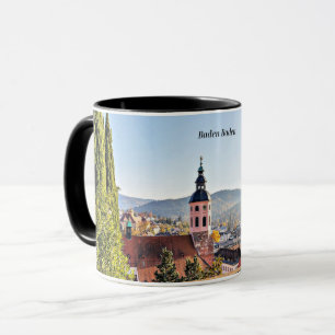 Caneca Baden-Baden, Alemanha, paisagem cênica