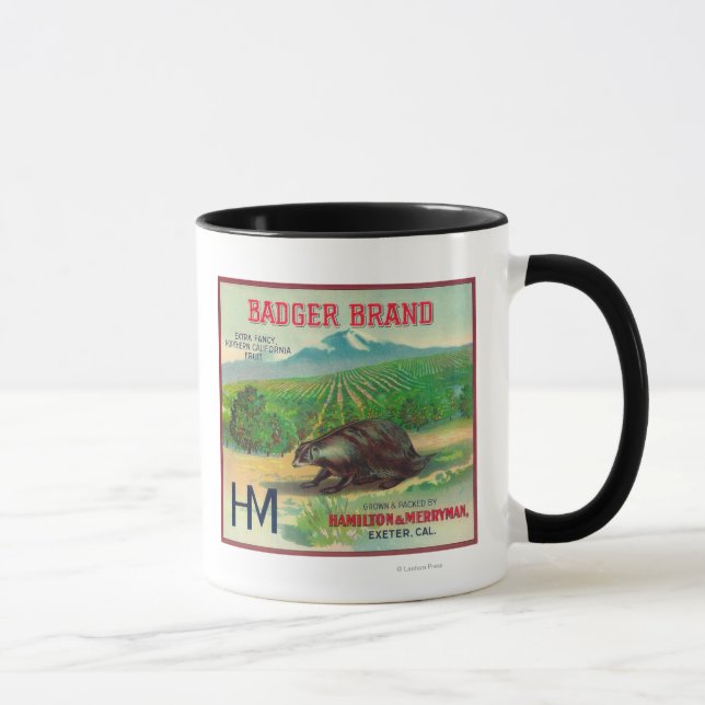 Caneca Badger Orange LabelExeter, CA (Direita)