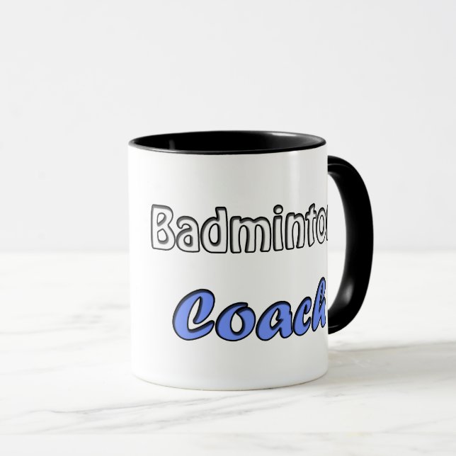 Caneca Badminton Coach (Frente Esquerda)
