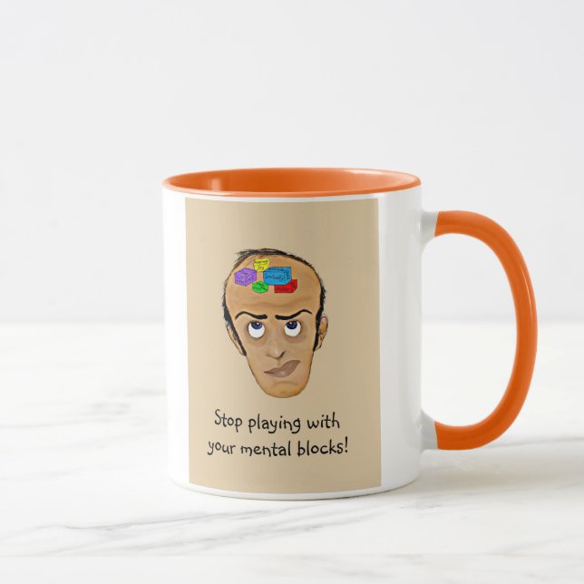 Caneca Bagagem emocional! - Humor do psiquiatria (Direita)