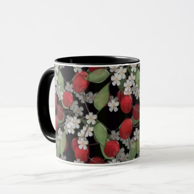 Caneca Bagas vermelhas (Frente Esquerda)