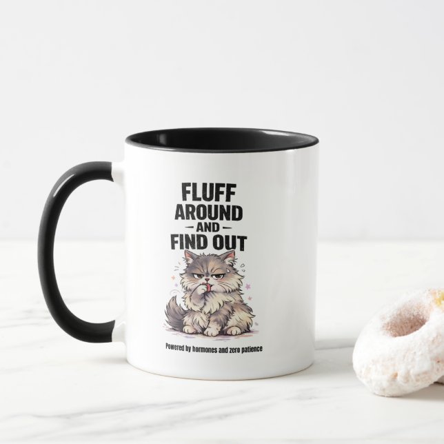 Caneca Bagunça Fofa e Descubra o Caos da Perimenopausa Ga (Com Donut)