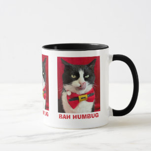 Caneca Bah Humbug Tuxedo Cat Mug