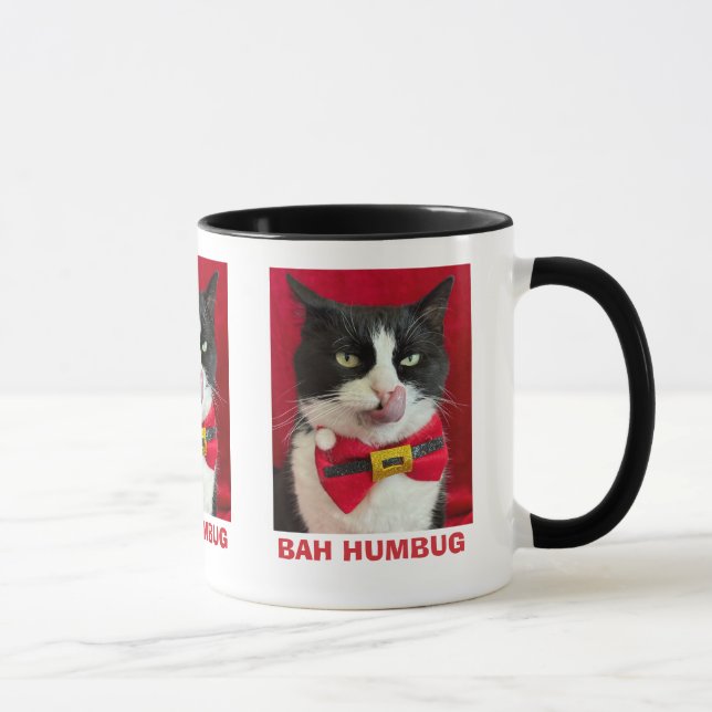 Caneca Bah Humbug Tuxedo Cat Mug (Direita)